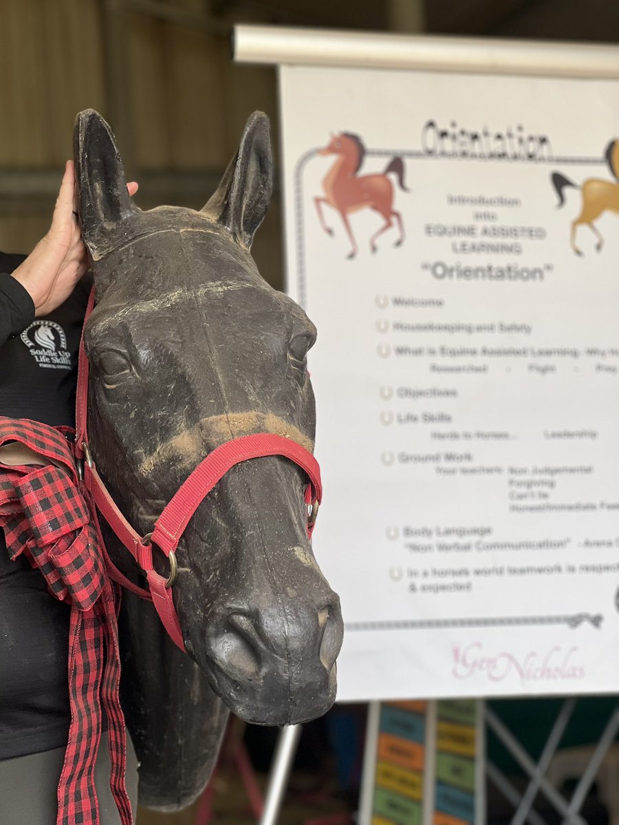 Today @Region10CCMR took our learning on location outside to Saddle Up Life Skills Ranch where we learned about their youth and adult life programs. #teamwork #communication