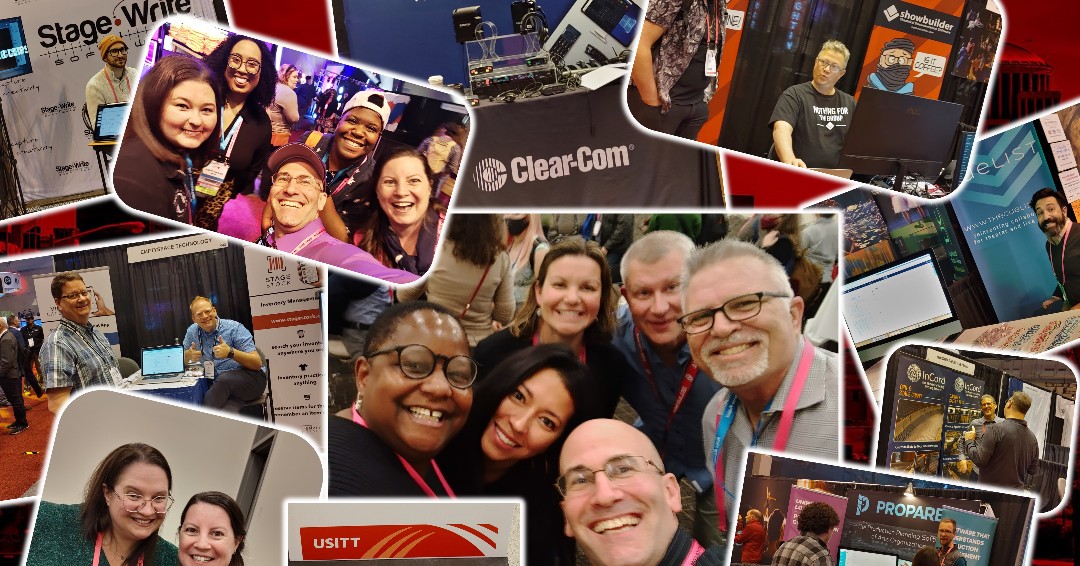 BroadwaySym's tweet image. What a time @usitt!
Great #friends &amp;amp; #stagemanagers! @smsofusa booth-hopping, #OffHeadset panel-insightful, exciting stuff everywhere! &amp;amp; sharing the #Broadway #StageManagement Symposium!
@clearcomsystem @StageWriteApp @BePropared @EmptySpaceTech @show_builder @incord @TheCuelist