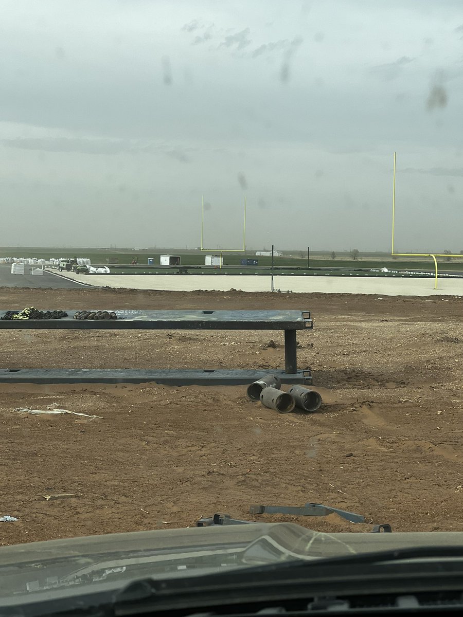 New football field and track coming along nicely! Don’t mind the turf monster near the logo! Great time to be a Leopard! #WAO