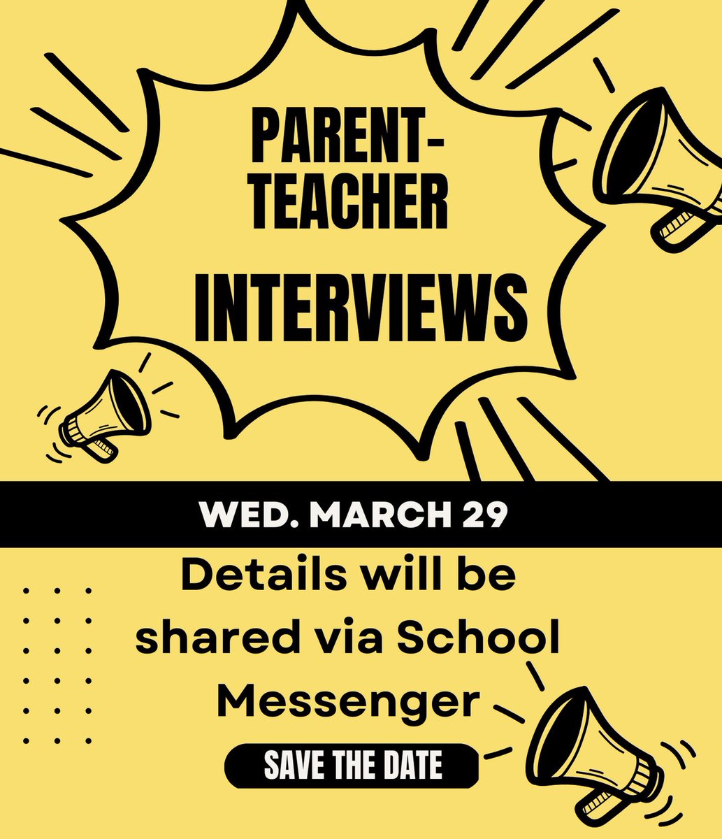 Save the date. Specific details will be shared shortly.