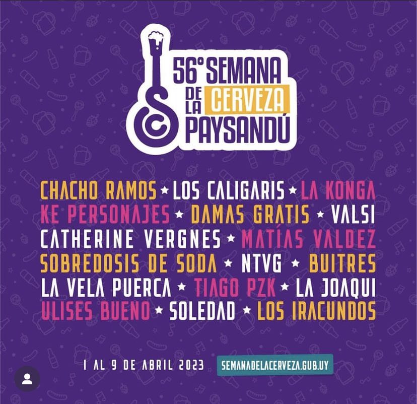 Se va a protestar por estos festivales? Se va a cuestionar su costo? Se va a recriminar frente a los artistas lo “caro” q salen? Se van a indignar x los pocos artistas nacionales? 
Ni que hablar de q convocan solo a 2-3 mujeres (una sola de Uy). 
Pero no, a uds les molesta Cosse
