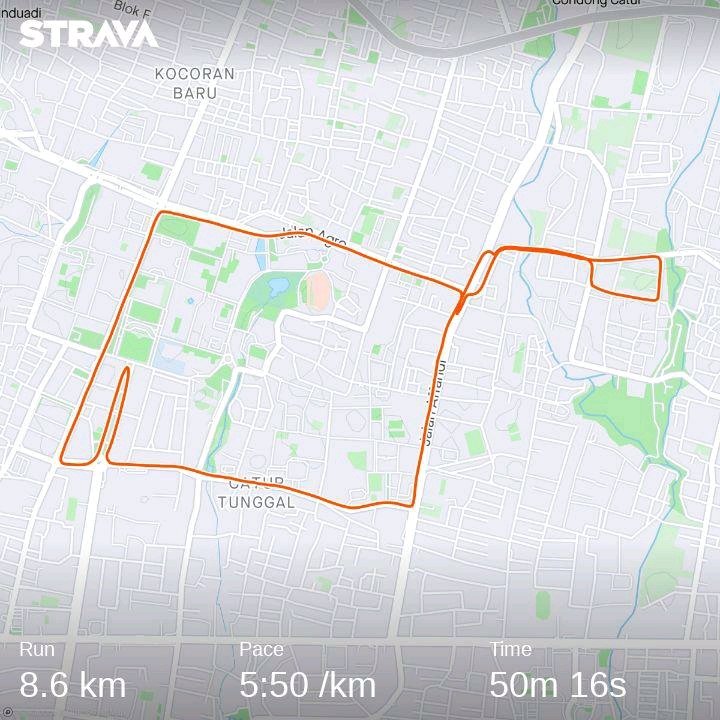 Run bedore Ramadhan  check out my activity on Strava: strava.app.link/07MWctQRkyb