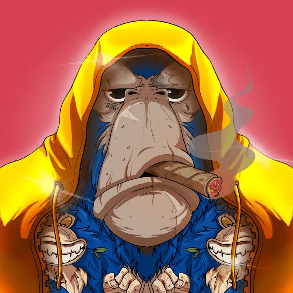 I am gifting someone this <a href="/apefinfts/">DeFi Apes</a>! 

Are there any 💎✋out here?

✅ Like
✅ Retweet 
✅ follow <a href="/apefinfts/">DeFi Apes</a> 
✅ drop $ens

Thanks, <a href="/machibigbrother/">Machi Big Brother</a> 🦍