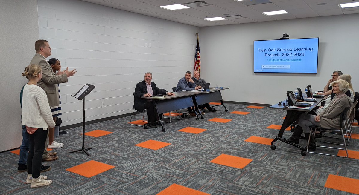 Proud of these 5th graders! Shared their work on project-based learning with the Board this evening!! Well done!!