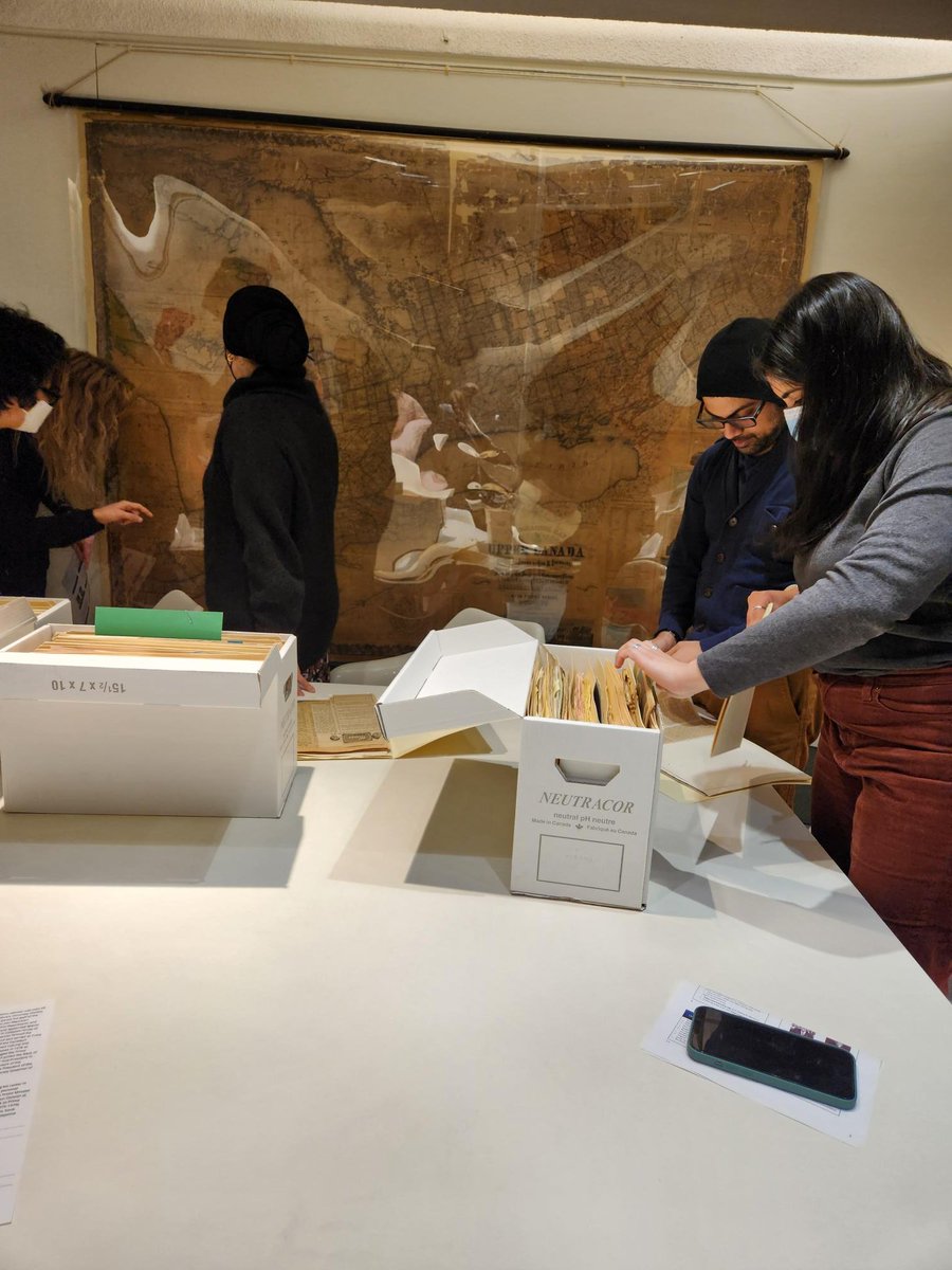 One of the happiest places at @YorkUniversity -@yorkuASC at @yorkulibraries It's always a happy spot for a PhD research methods field trip. The last one in March at the cusp of the pandemic closings and again this month! #InternationalDayOfHappiness @YorkUFGS #research #archives