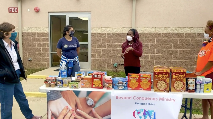 Thank you for your donations! We accept anything from non-perishable foods to gift cards. Visit our website to learn more. beyondconquerors.org