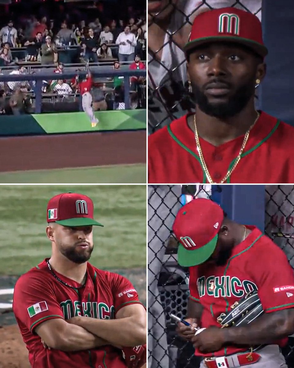 SportsCenter's tweet photo. Randy Arozarena really robbed a home run and then was signing autographs during Mexico's next pitching change 😅 #WorldBaseballClassic https://t.co/zkf9nrlgM0