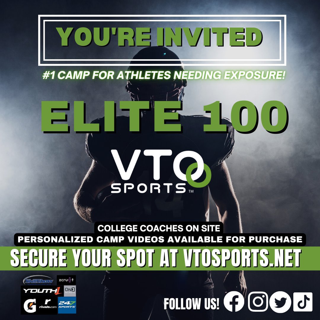 Excited to be invited to the elite 100 camp! Can’t wait to ball out!!