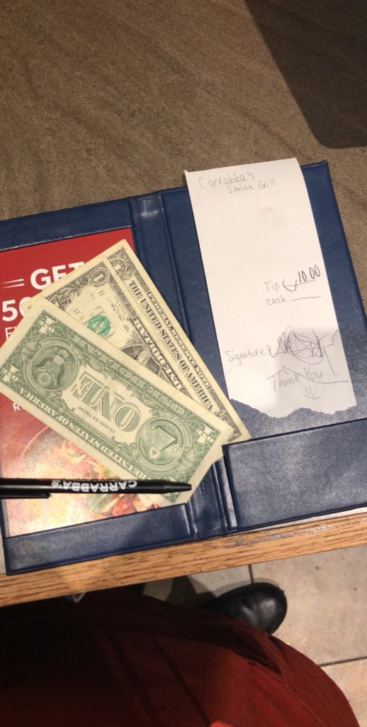 EpochInspired's tweet photo. Today this little 3yr old tried to pay for her family’s dinner with a Barbie credit card. I took the card and made her a little check out to make it seem like she did and she tipped me 3$😭

���️ Follow @EpochInspired for more interesting content everyday! https://t.co/wPDkydMxkr