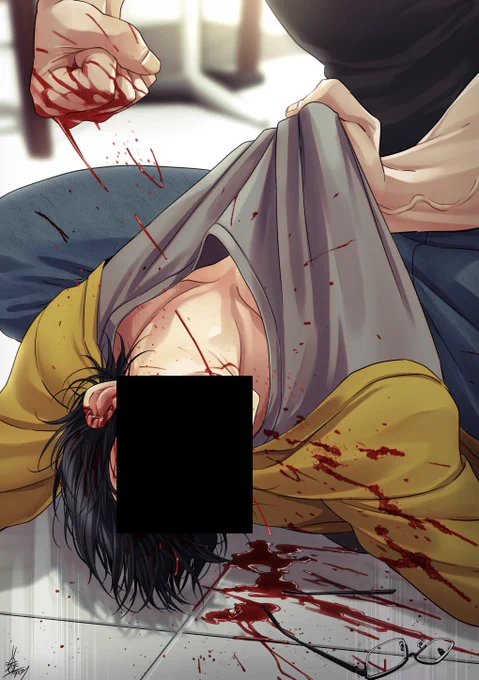 ちょっと傍目に引くくらい顔ボコボコに殴られてる文系眼鏡男子のリクエストありがとうございました!凄いリクエストだなぁ!頑張ってボコボコにしました片側ばっか殴ってしまったので微妙に原型が残ってしまった……反対側も殴って顔面キングスライムにしましょうね 