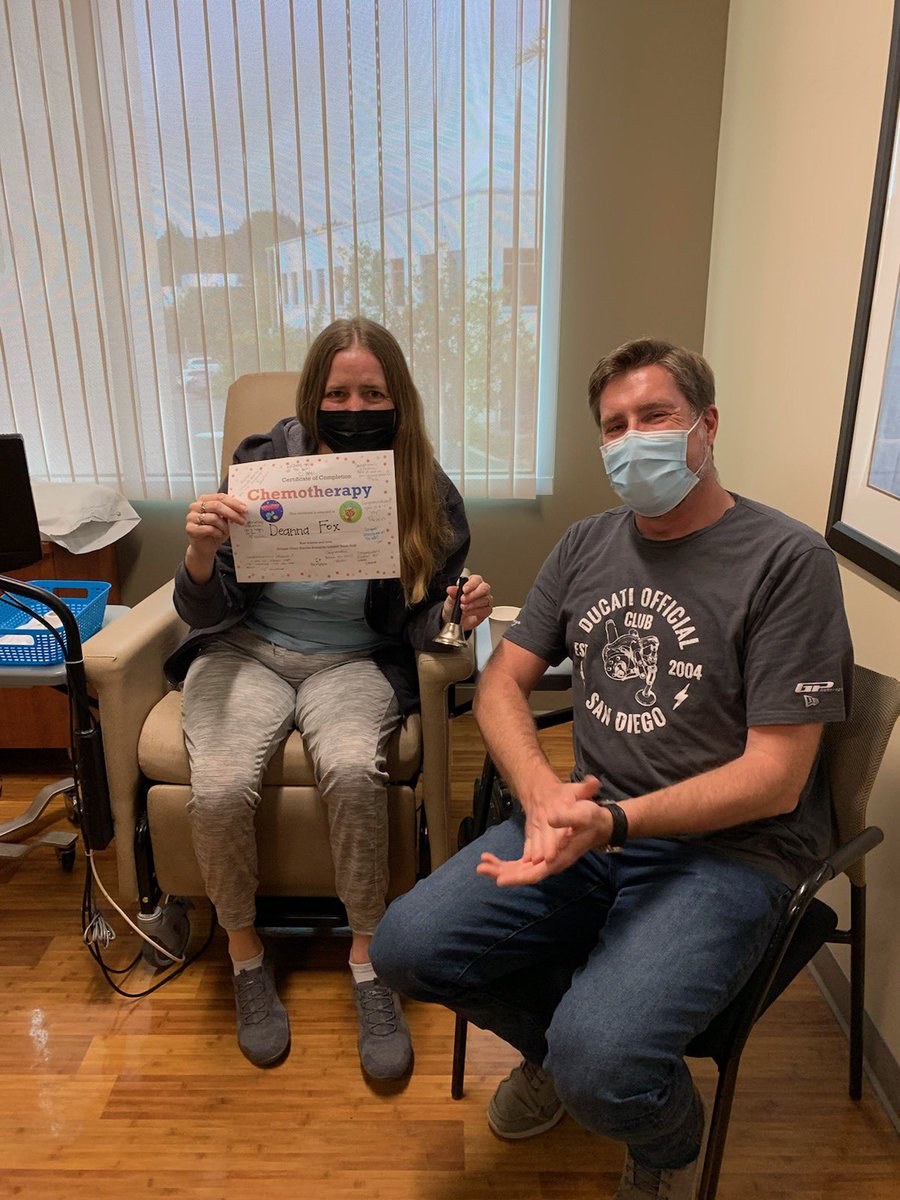 codenoise's tweet photo. Last round of chemo! https://t.co/LN7rPlTh7M