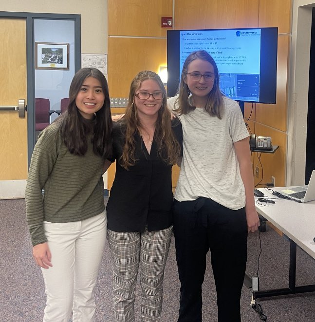 WeiserTechEd's tweet photo. CW Tech Ed design team of Jenny Le, Caitlin Oliviero,Reagan Wenrich won the District 5 championship at the Penn Dot Design Challenge defeating 2x state champ Monroe Career &amp; Technical Institute in the final. Next up: State finals 4/25 @DrGiffing @Conradweiserasd @ConradWeiserHS https://t.co/1XZpzVTRLv