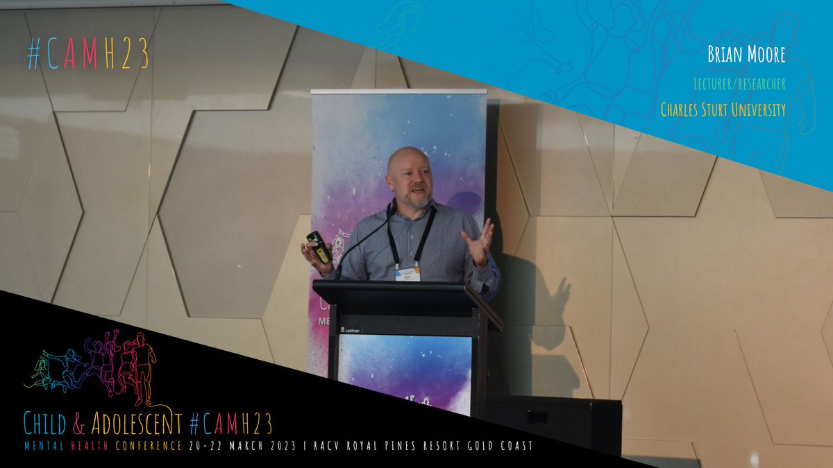 Dr Brian Moore on 'Novel Approaches to Developing Student Wellbeing in School-Settings: Martial Arts and Cooperative Electronic Gaming' at #CAMH23