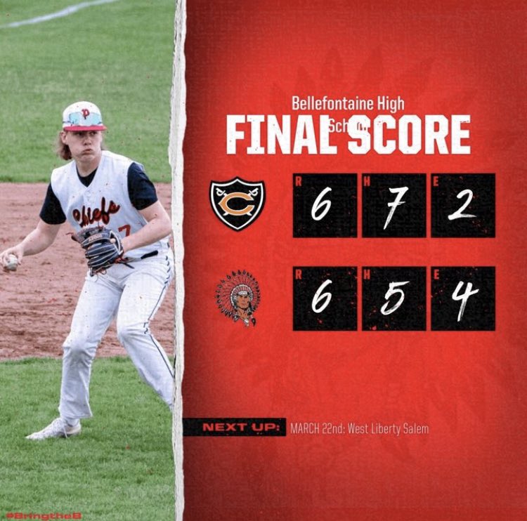 Quality scrimmage between a very solid Coldwater team. Our guys were able to compete against one of the better teams in Division 3 baseball tonight, just have to prevent the big innings. Back in action against West Liberty on Wednesday #bringtheB