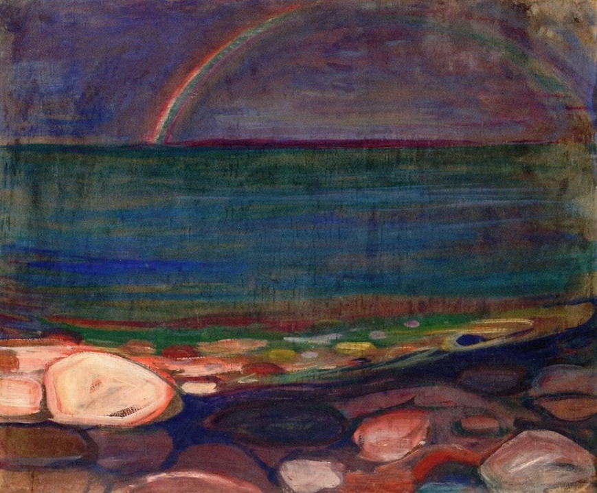 CPompilius's tweet photo. Modern Painters @PaintCreekArts Beauty and craft in the spirit of 20th century art.  Visit https://t.co/wCNMnx0kJy  Edvard Munch, The Rainbow, 1898
#rochestermi #rochesterhillsmi #shelbytownship  #michiganartist #michiganart #michiganartists #metrodetroitartist #detroitartist https://t.co/YYnvxsMoPO