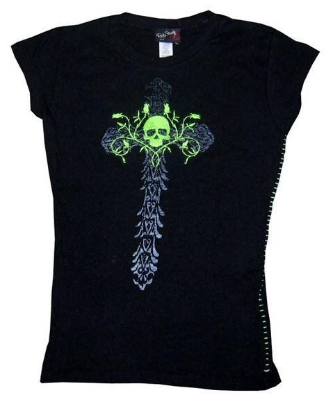 Check out this new Skull & Cross Stitch Tee from Steady Clothing for $19.98! See this item and many more at flyclothing.com.  Celebrating 20+ years in business! 💋

#flyclothing #black #Rockand Roll Tees #skull #Skull& Cross Stitch Tee #SteadyClothing #womens