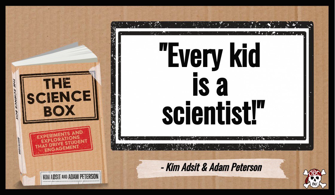 burgessdave's tweet image. Tonight&apos;s hosts, @kindergals &amp;amp; @AdamPetersonEDU just released an AMAZING book... #TheScienceBox!!! Learn more here: amazon.com/Science-Box-Ex… #tlap #scitlap