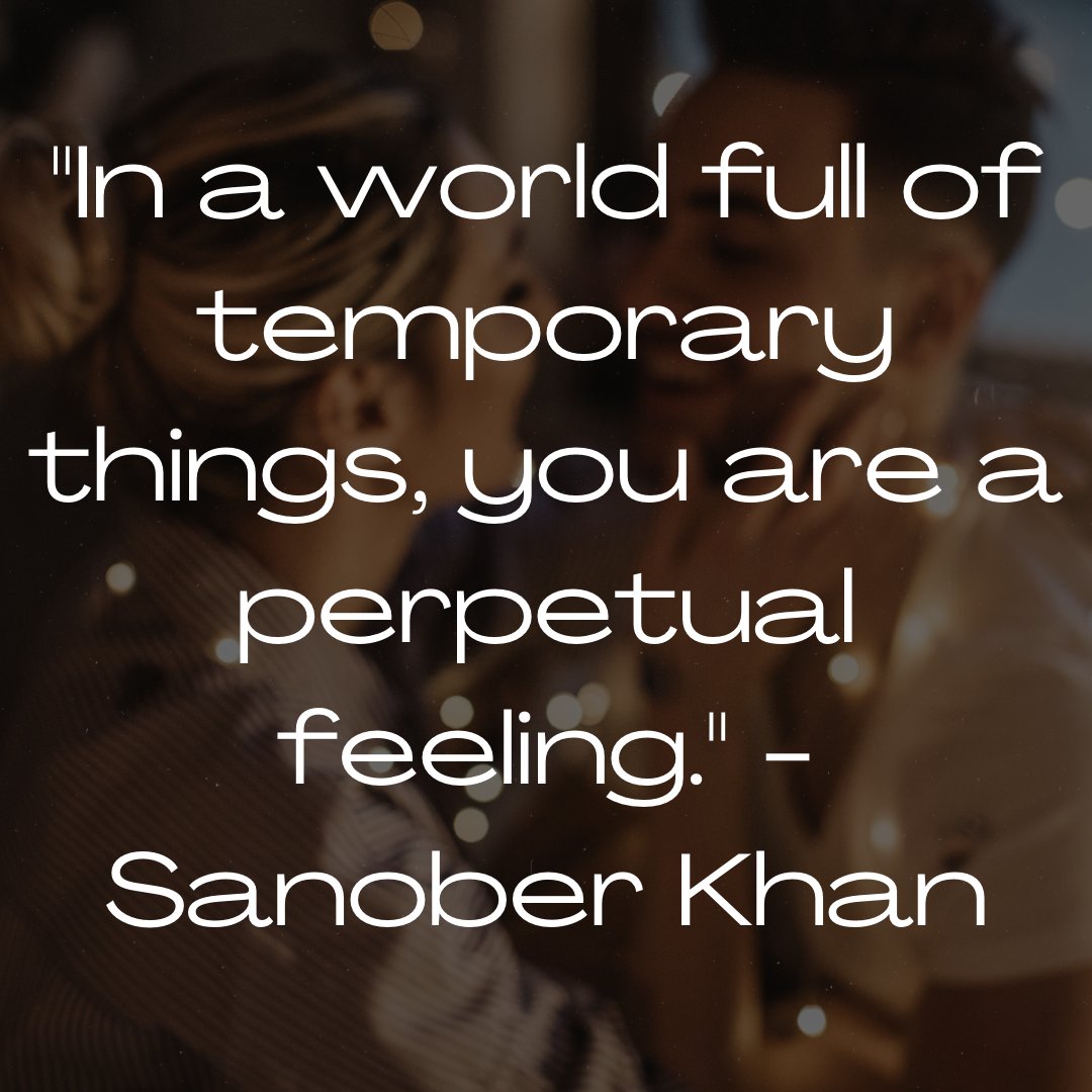 'In a world full of temporary things, you are a perpetual feeling.' - Sanober Khan

#LoveIsAllYouNeed #MyHeartBeatsForYou #LoveEnduresAllThings #YouAreMySunshine #LoveConquersAll #lovequote #GreenBayWeddingVideographer #quotes