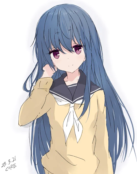 髪下ろし志摩リンちゃんを描きたくなってしまう病 