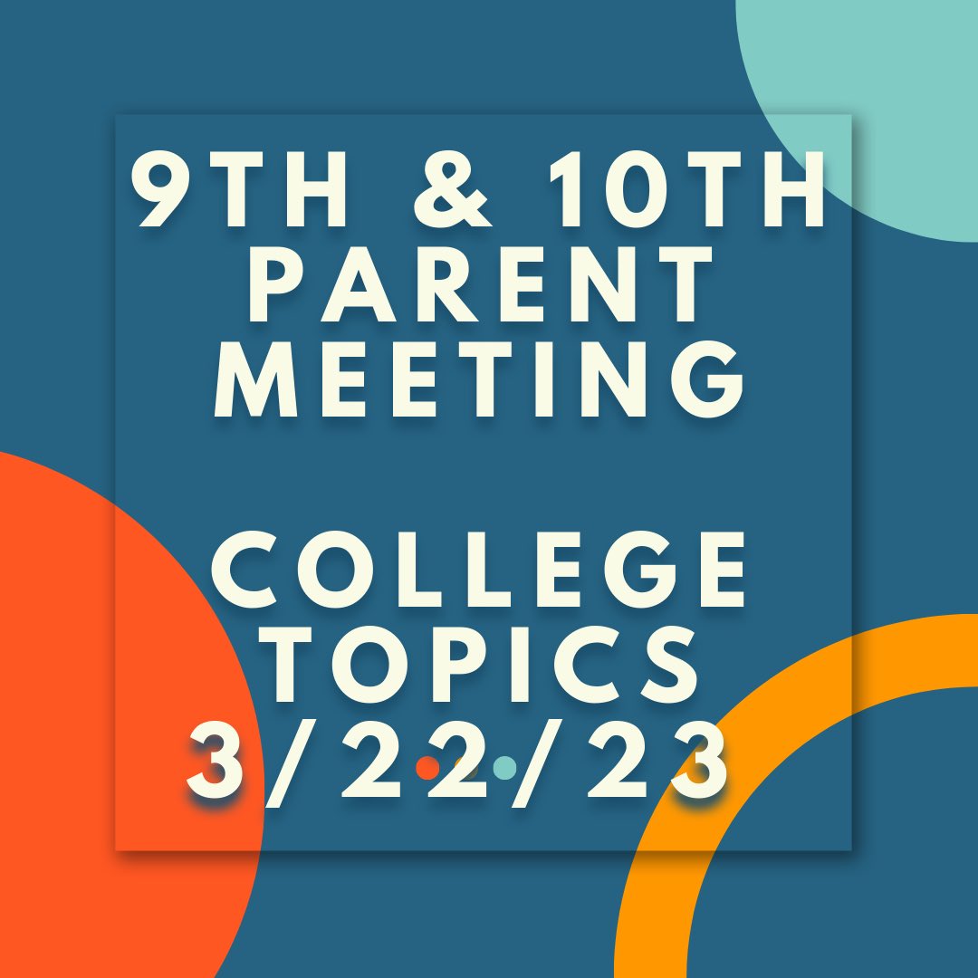 ESDCollegeGuide's tweet image. ESD 9th &amp;amp; 10th parents: 
Join us on 3/22 at 6:30 PM in the Bray 

Topics include:
-Transition to a Digital PSAT in Fall 2023 
-Testing terms to know
-What students can be doing now to stand out in the admissions process