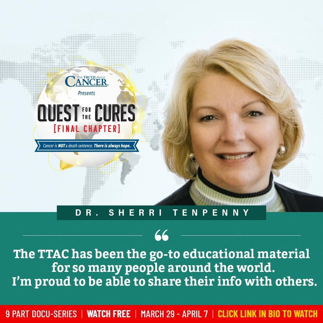 BusyDrT's tweet photo. Once again, I have the honor of being a part of Ty & Charlene Bollinger's #TruthAboutCancer conference. A cancer diagnosis does not have to end in death!
Sign up now to watch the 9-day event to learn the actual truth about cancer. https://t.co/9zIZ4xEI0F #QuestForTheCures https://t.co/iQMQ73vsq3
