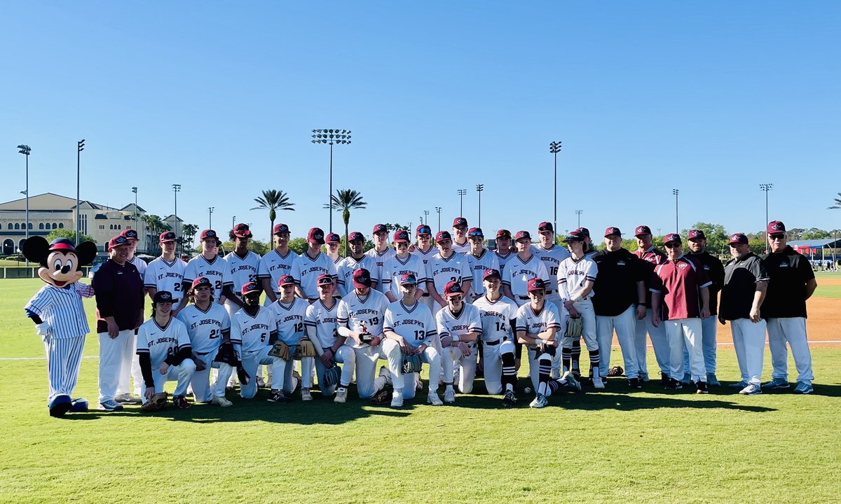 SJPrepBaseball's tweet photo. 2023 Spring Training Trip is in the books! Thanks to ESPN Wide World of Sports for hosting us for our 5th Year!

We begin regular season play this Saturday, 3/25, as we travel to Springside Chestnut Hill.

#AMDG #GoPrep https://t.co/WOb4sL5a7s