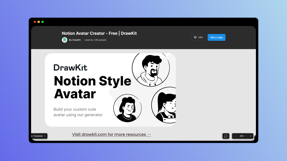 Custom Notion-styled Avatar Icon