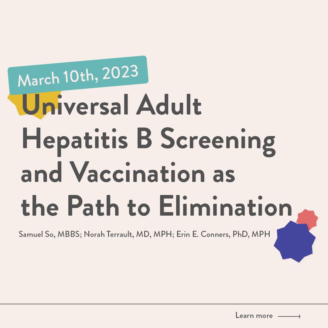 StanfordCAREs's tweet photo. The CDC now recommends that all US adults get tested for #hepatitisB at least once. @asianliverctr 's Dr. Samuel So has recently published a paper on the ways that universal screening is a step to hepatitis B elimination.
Learn more: https://t.co/477PGvnnzn https://t.co/6EXEDKHhvV