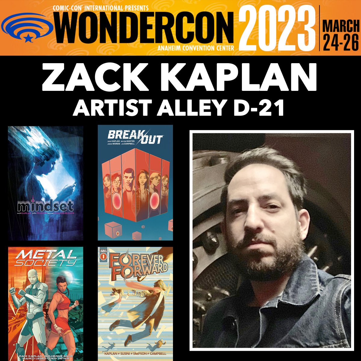 zackkaps's tweet photo. Just a few days! Who is going to be at #wondercon2023 this year?! It's my first year in Artist Alle and I can't wait! I'll be there all days. Come see me! https://t.co/IkW5e8vkBL