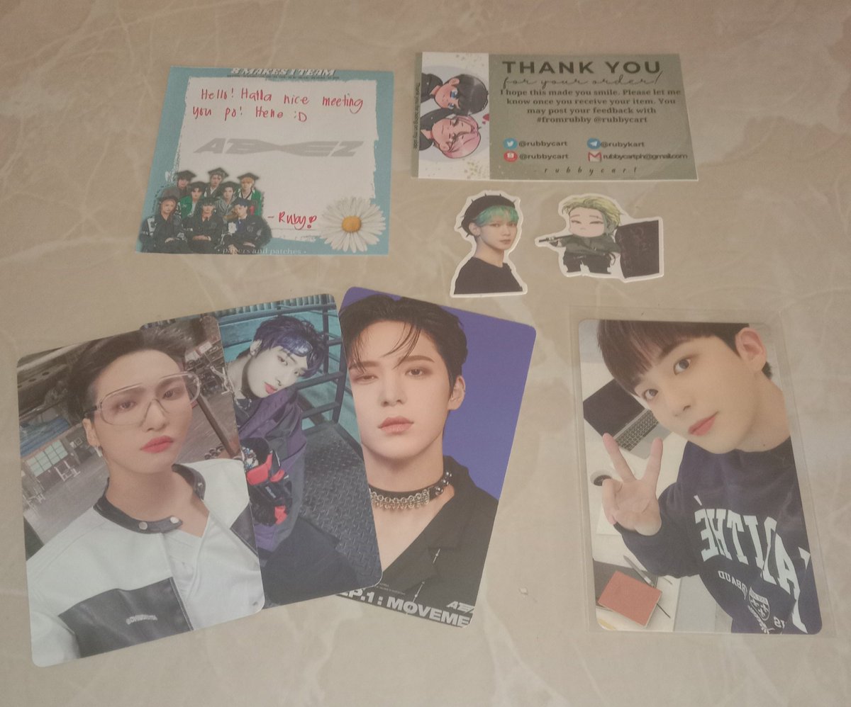 applejjongie's tweet photo. #jonghocartmail 💌
hello ruby!! nagawiden ni jongho HAHAHA tysm for letting me adopt him and ty for the freebies 💗 it was nice meeting you rin 🫶🫶 to more budols with you~
#fromrubby https://t.co/SmYlBD1YvA