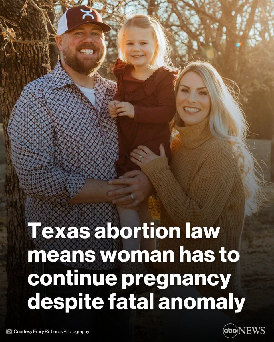 'To have a woman go through so much torture along the way that's going to stay with them forever.'

Texas abortion law means woman has to continue pregnancy despite fatal anomaly. abcn.ws/3Z2aIHU