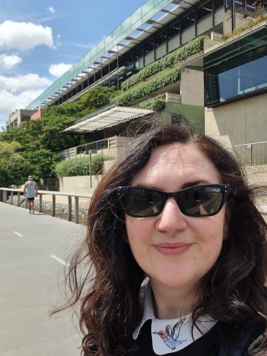 HannahDotKelly's tweet photo. Thanks @slqld for having us in this morning to chat about @AdamMatthewGrp's First World War portal and primary/secondary/tertiary education. Such a beautiful modernist library! https://t.co/sWdYSnoxXZ