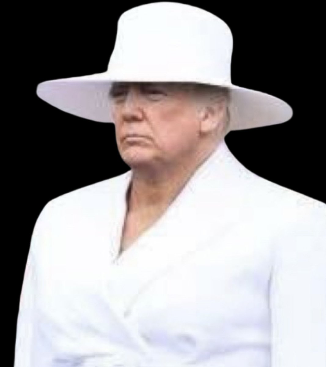 NotHoodlum's tweet photo. A very suspicious looking ‘woman’ hopped on TrumpForce One headed to an unknown destination. https://t.co/fxMas6LdhV
