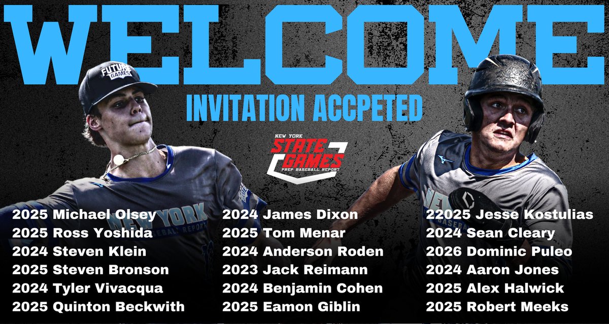 PrepBaseballNY's tweet image. Invitation ACCEPTED ‼️

#2023NYSGames