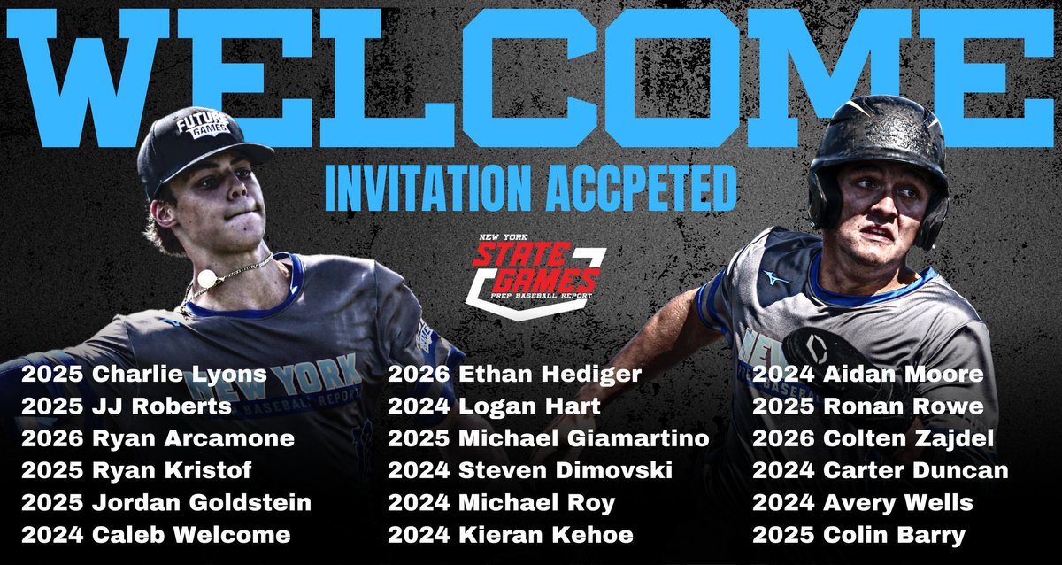 PrepBaseballNY's tweet image. Invitation ACCEPTED ‼️

#2023NYSGames