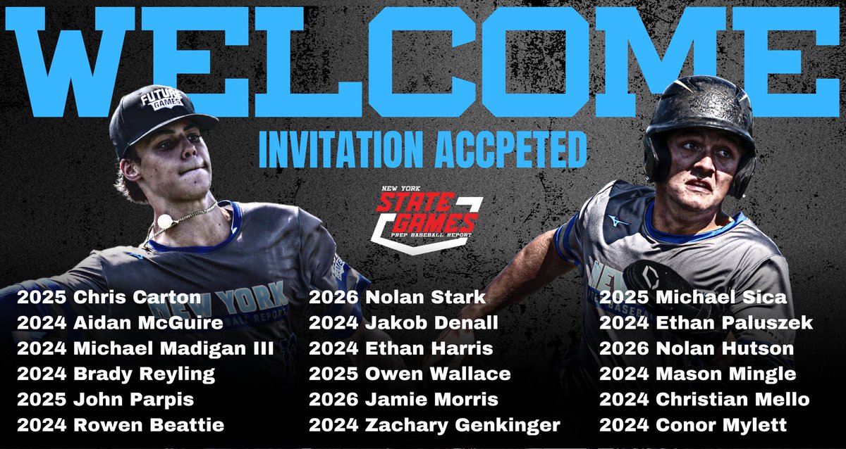 PrepBaseballNY's tweet image. Invitation ACCEPTED ‼️

#2023NYSGames