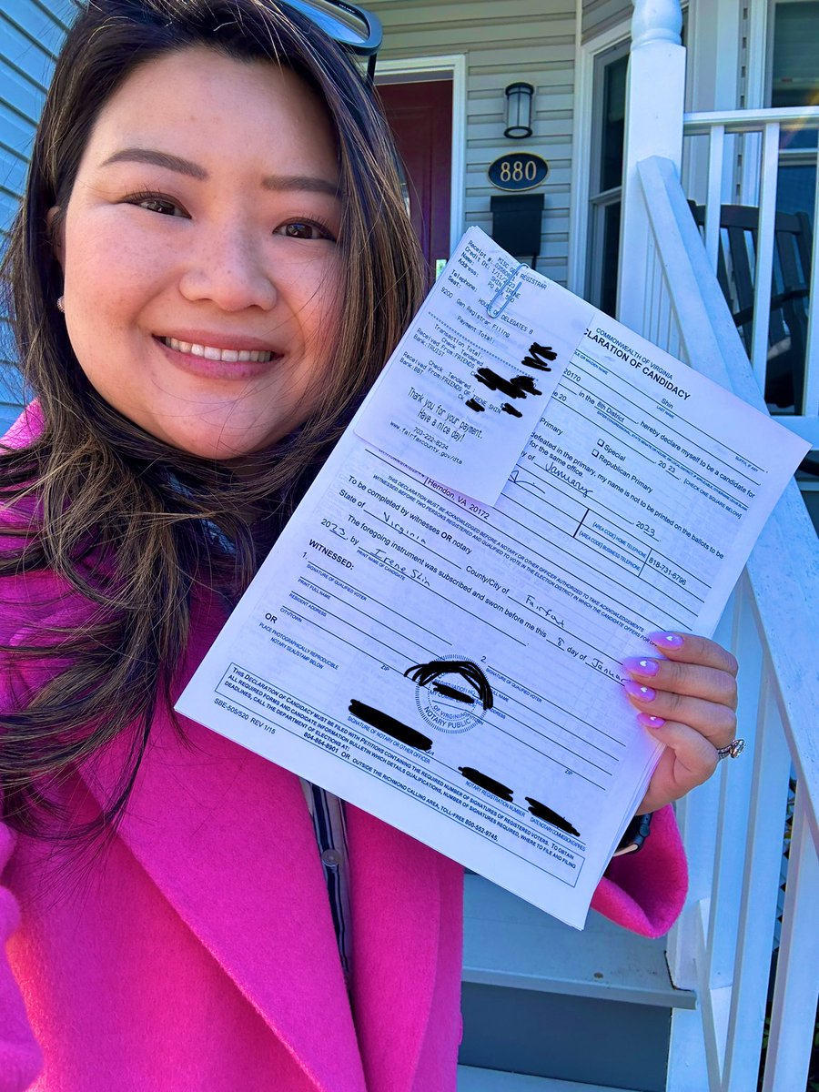 It’s official! I’m running for reelection to the VA House of Delegates in the redrawn 8th District!   In my 1st term, I’ve fought to expand healthcare 🩺 fund public education 🍎 defend voting rights 🗳️ increase mental health resources 🏥 protect reproductive rights 🎀 &amp; more!