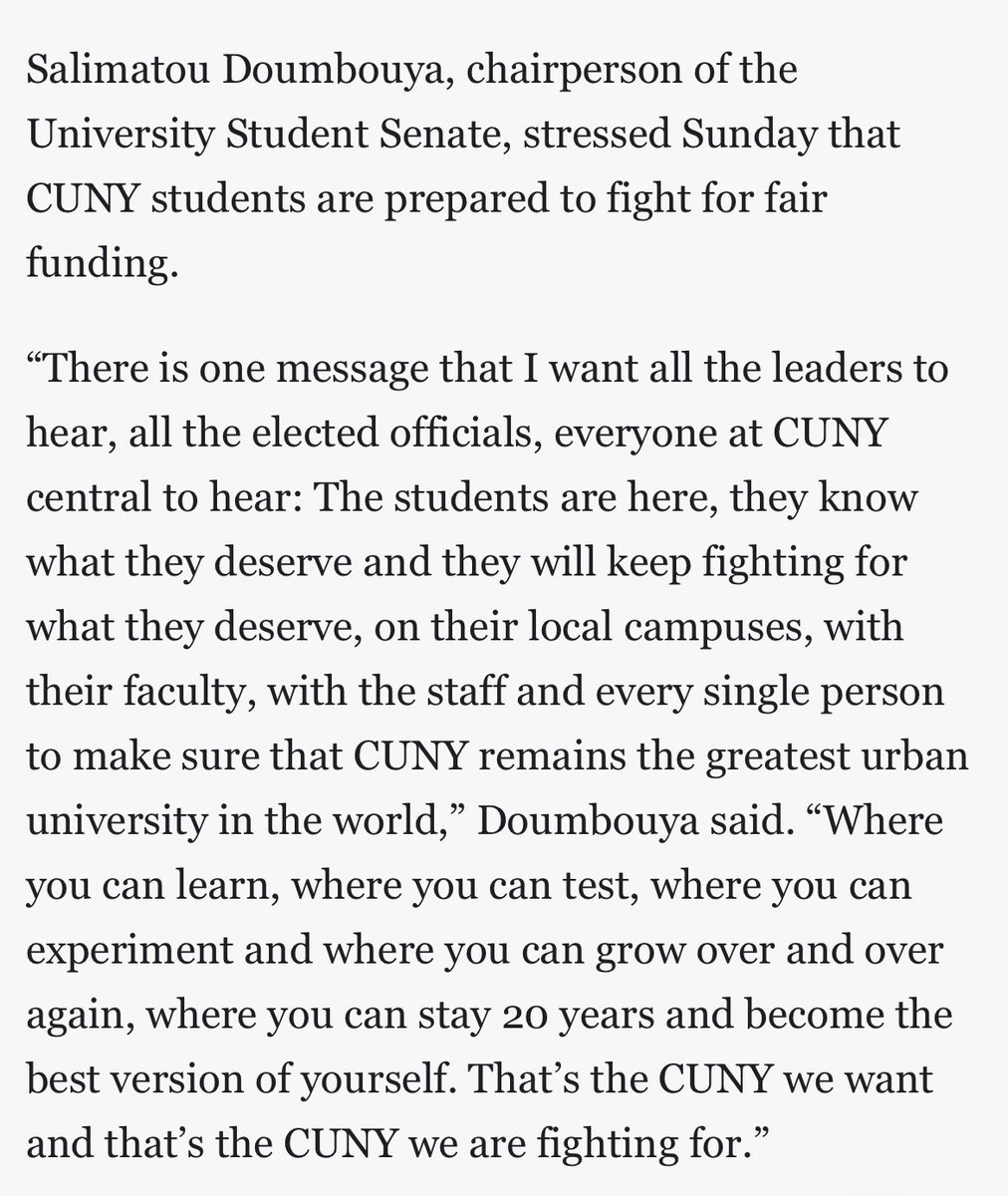 “The students are here, they know
what they deserve and they will keep fighting for what they deserve “

amny.com/politics/brook…

#publichighered #newdealforcuny #fundcunynow @USSCUNY