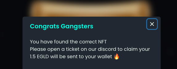The best morning I could have! ❤️‍🔥☀️

I wake up and try my luck at <a href="/ElrondGangsters/">xGangsters | FIGHT 2 EARN</a> game; "Gang Wanted" 🎮 🕹

I won the 3 days jackpot! (1.5 $Egld) 🔥🎉

Really underestimate 😫.. and you can ROI your investment in 1 day 👀💸