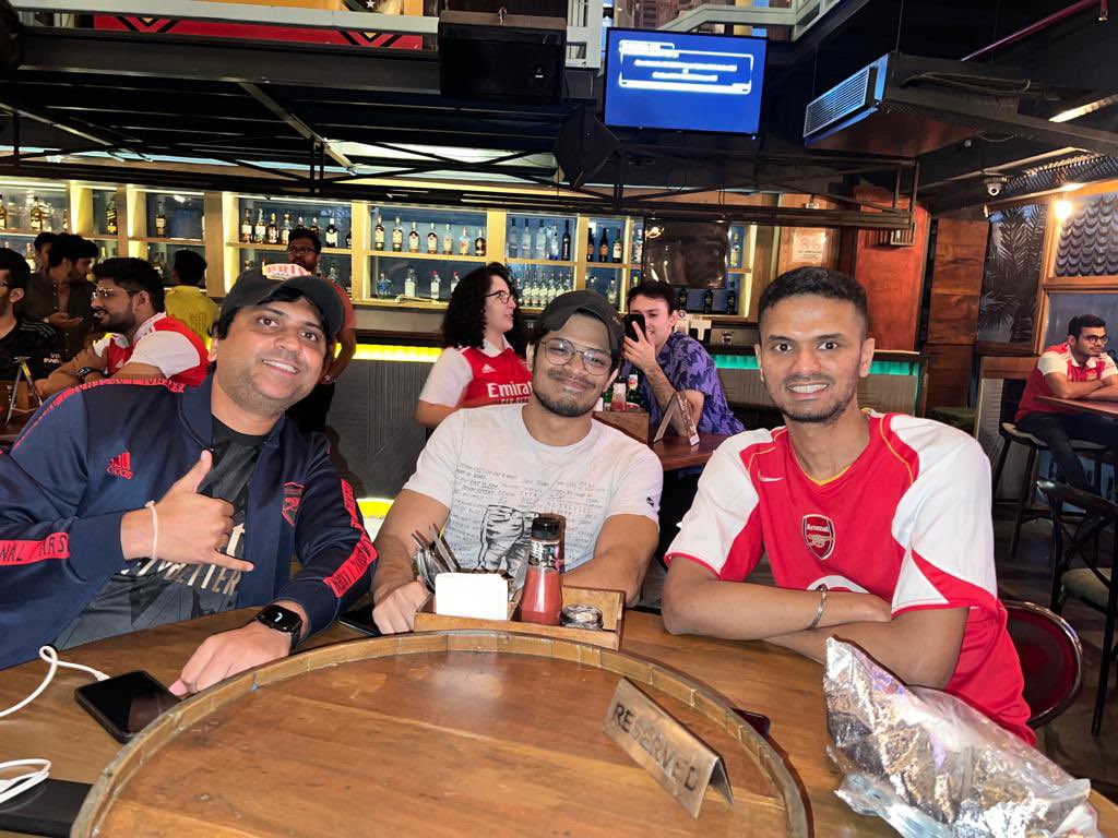 Whether it is in Emirates Stadium or  in Mumbai, @Arsenal_Mumbai always got you covered. ❤️ #ARSCRY