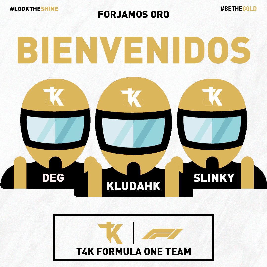T4KEsports's tweet photo. El talento viene de todos lados y de todas maneras🤩 !Demos la bienvenida oficial a nuestro equipo de F1! Estamos seguros de que ellos nos llevaran a la meta.💛 #T4KF1TEAM #LOOKTHESHINE #BETHEGOLD
@DomGomez15
@deg_137 https://t.co/baGontL0P9