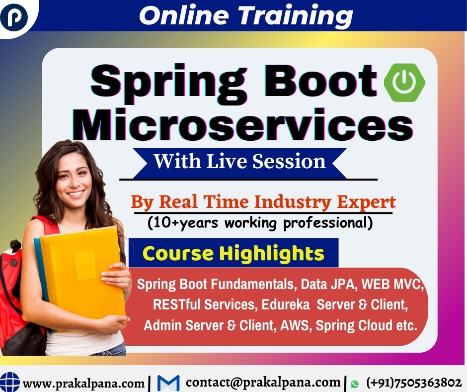 PrakalpanaT's tweet image. Enroll Now: 👇shorturl.at/fhAT7
👉Are you looking for the best #SpringBootMicroservices Training ?
👉Let’s get started and learn from the Real Time Industry Experts !
👉WhatsApp Link -chat.whatsapp.com/BlZ3lgdgDm6GJn…
Call +917505363802
📩Join us on Twitter :lnkd.in/eNa_nx8