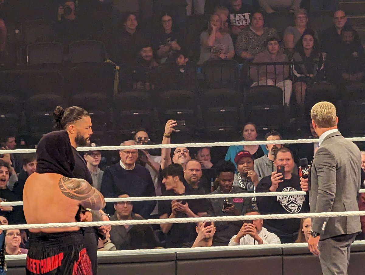 Went to my first ever <a href="/WWE/">WWE</a> Monday Night Raw. Thought I was gonna be left hanging but <a href="/CodyRhodes/">Cody Rhodes</a> came out in the end.  Worth it.