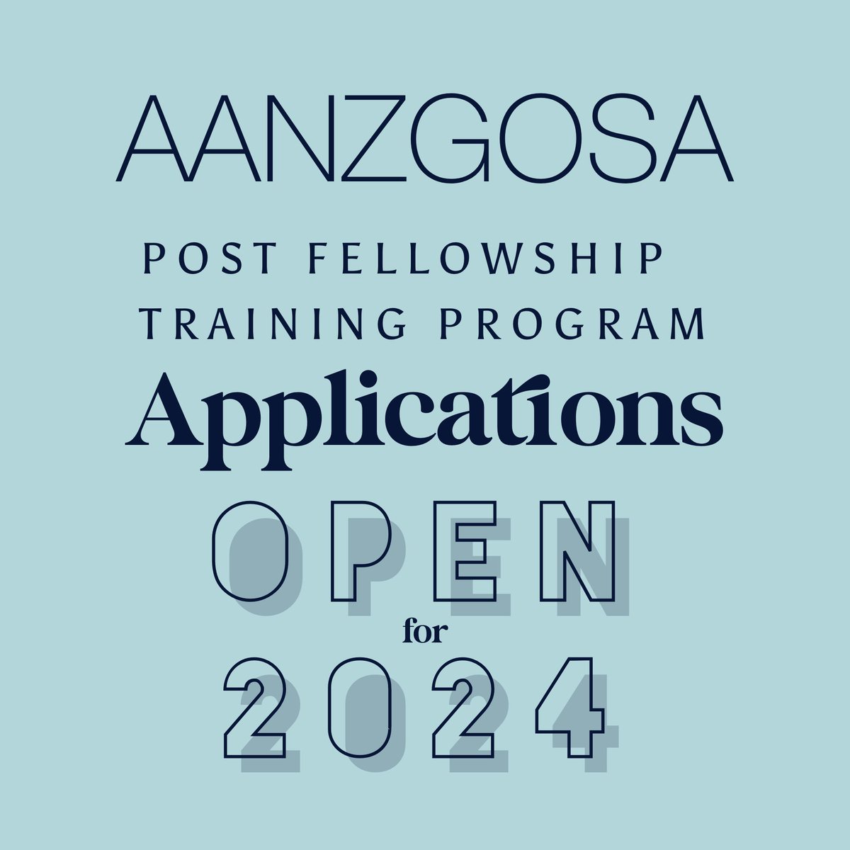 Applications are now open for 2024 Post Fellowship Training program in Upper GI. Closing 30 March 2023. All info aanzgosa.org