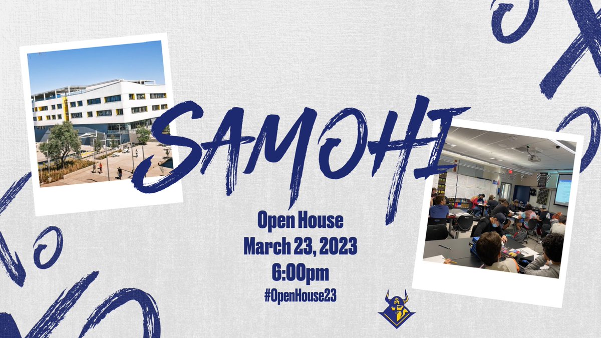 SamohiPrincipal's tweet photo. Join us this Thursday, March 23rd, at 6 pm for Open House. Wander amongst the departmental venues to see what our students have been up to and to talk with teachers about courses for next year. Validation will be available for those in the Civic structure. @SMMUSD #OpenHouse23 https://t.co/G6KWj6Cwe8
