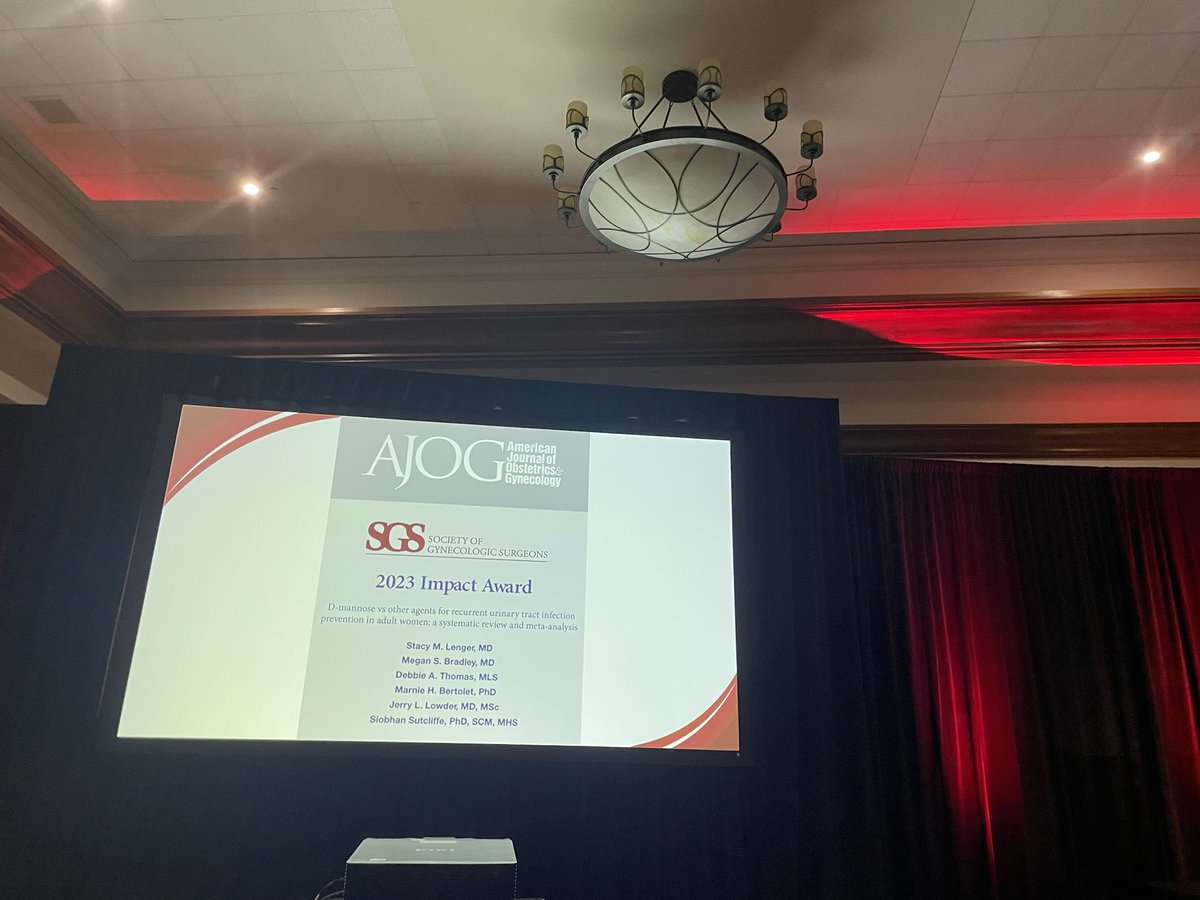 And the SGS impact award goes to Dr Lenger, Louisville!!!