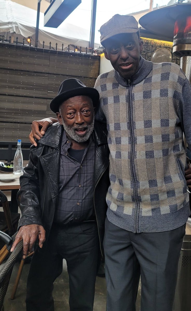 Just wanted to share this photo from my Birthday luncheon. This is my dear friend, actor and comedian #GarrettMorris. This brother and I have been in the trenches together in #Hollywood for decades, and we're still here. That's a tremendous feat in itself. #realBillDuke #friends