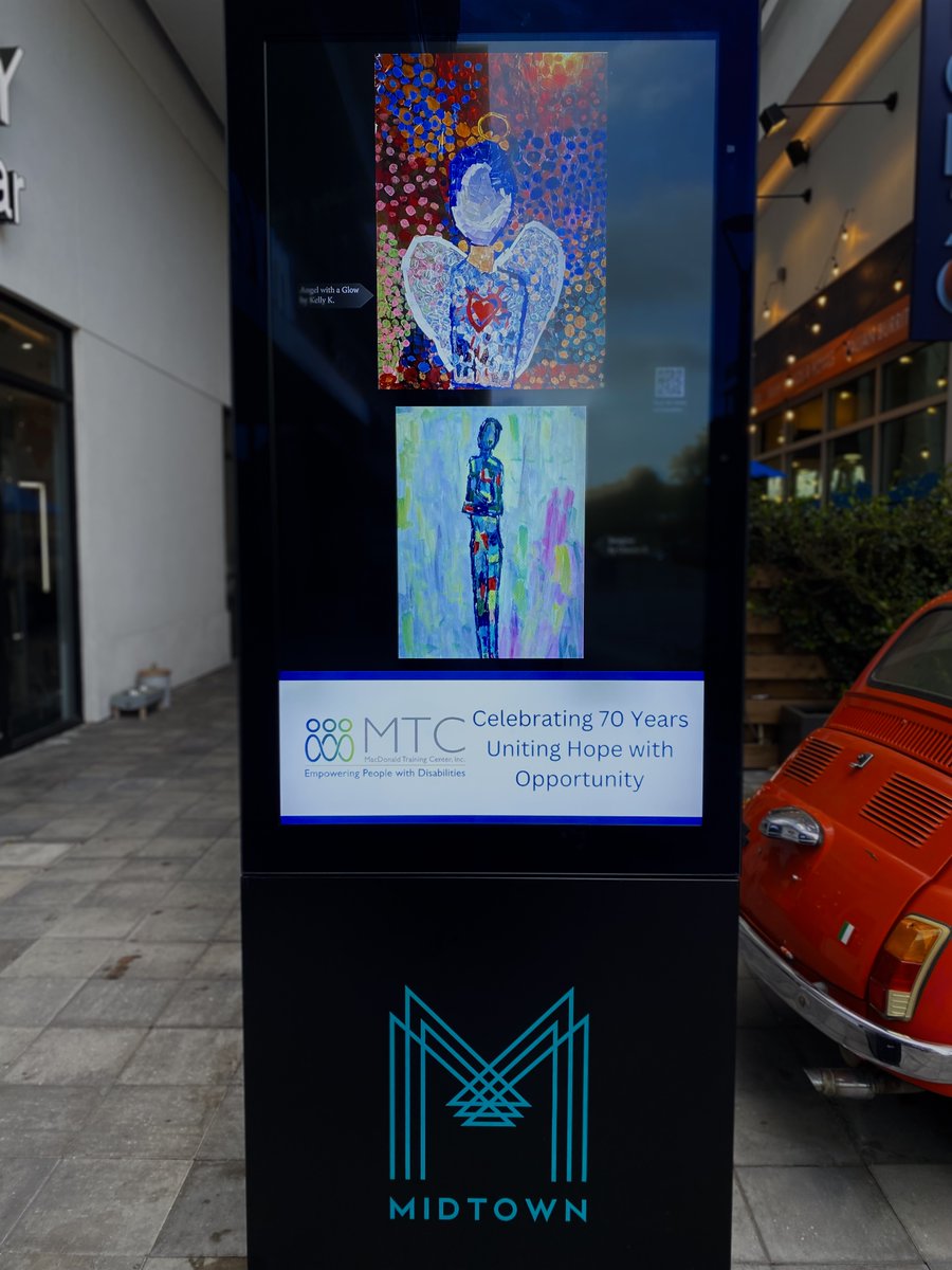 MacDonaldTCnter's tweet photo. Don't Miss This Beautiful Display of MacDonald Training Center 🎨  🖼️ Featuring MTC Artists!! MTC Fine Art is Now LIVE on Electronic Billboards Throughout #MidtownTampa, The Hottest New Destination in Tampa Bay!
#MTCFineArts #ADestinationForAll https://t.co/Pe6zsrwfbb