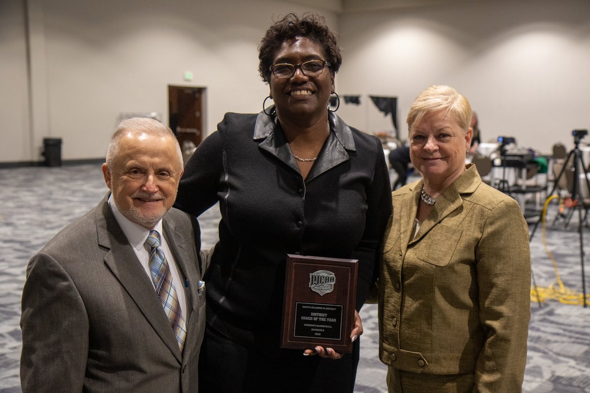 CVRedHawksWBB's tweet photo. Congratulations to our fearless leader @TishaEngland12 — the South Atlantic District B Coach of the Year! #RedHawkNation https://t.co/hm4LiW1xm0