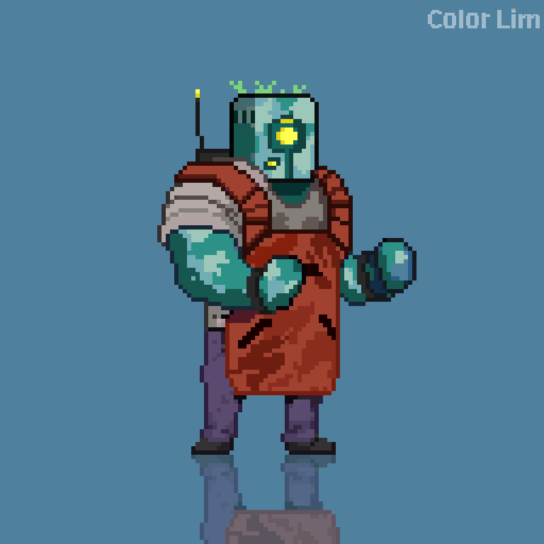 sticky_mochi2's tweet photo. A Stalwart golem, he's ready to work!
#pixelart #indiedev #ドット絵 #Color_Lim https://t.co/nlEwvgu1To